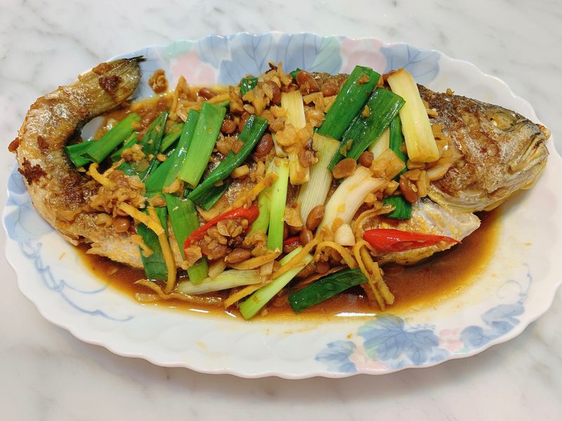 紅燒豆醬黃魚