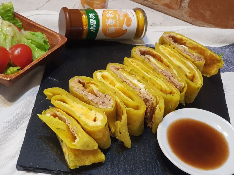 薑黃粉漿蛋餅