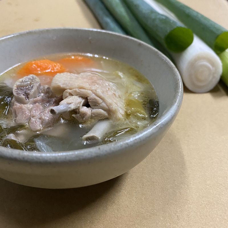 大王日本大蔥燉雞湯