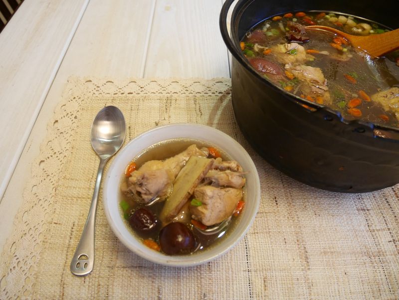 柿餅雞湯