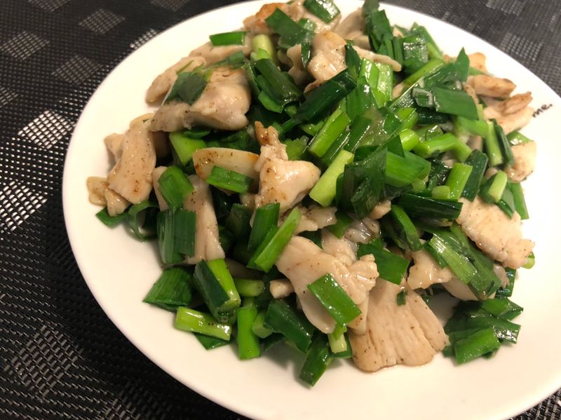 [減醣]海量韭菜炒雞胸