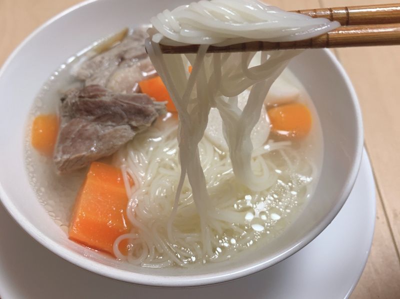 開門見山藥排骨麵線