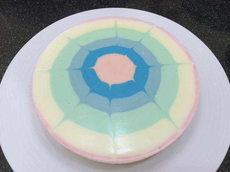 彩虹生乳酪蛋糕(低醣)(免烤)