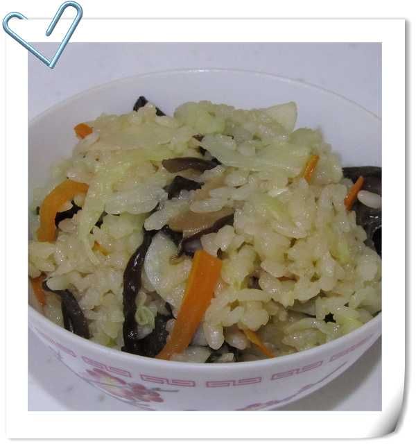 素高麗菜飯