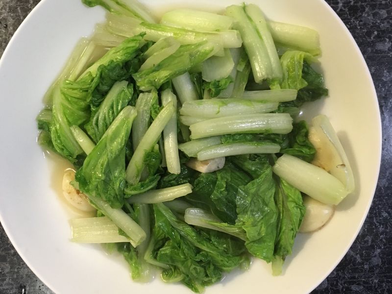蒜炒小白菜