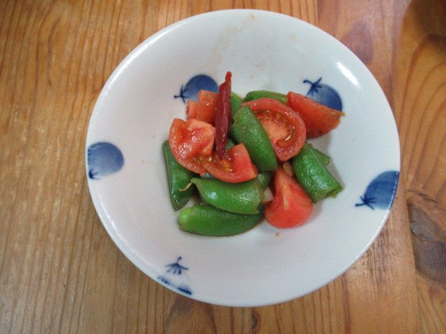 蝦醬甜豆蕃茄