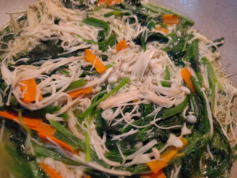 金針菇菠菜