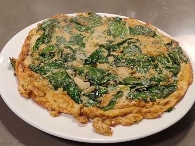 九層塔香煎蛋