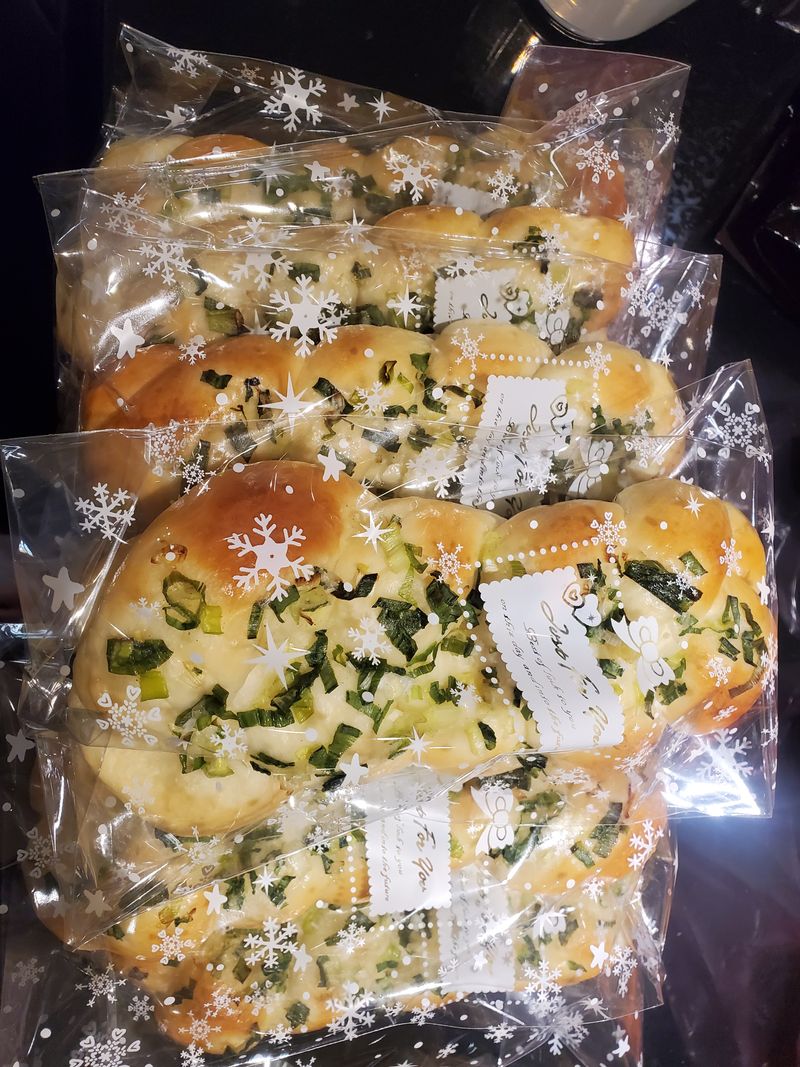 辮子蔥花麵包