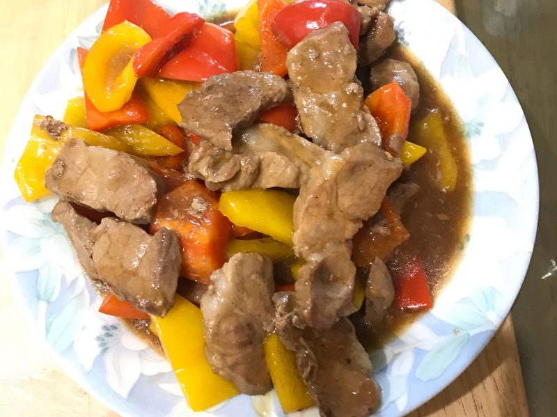 豬厚片燒蓋飯