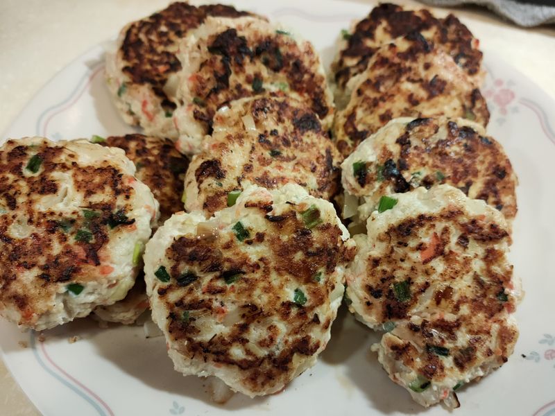 蔬菜雞肉豆腐餅