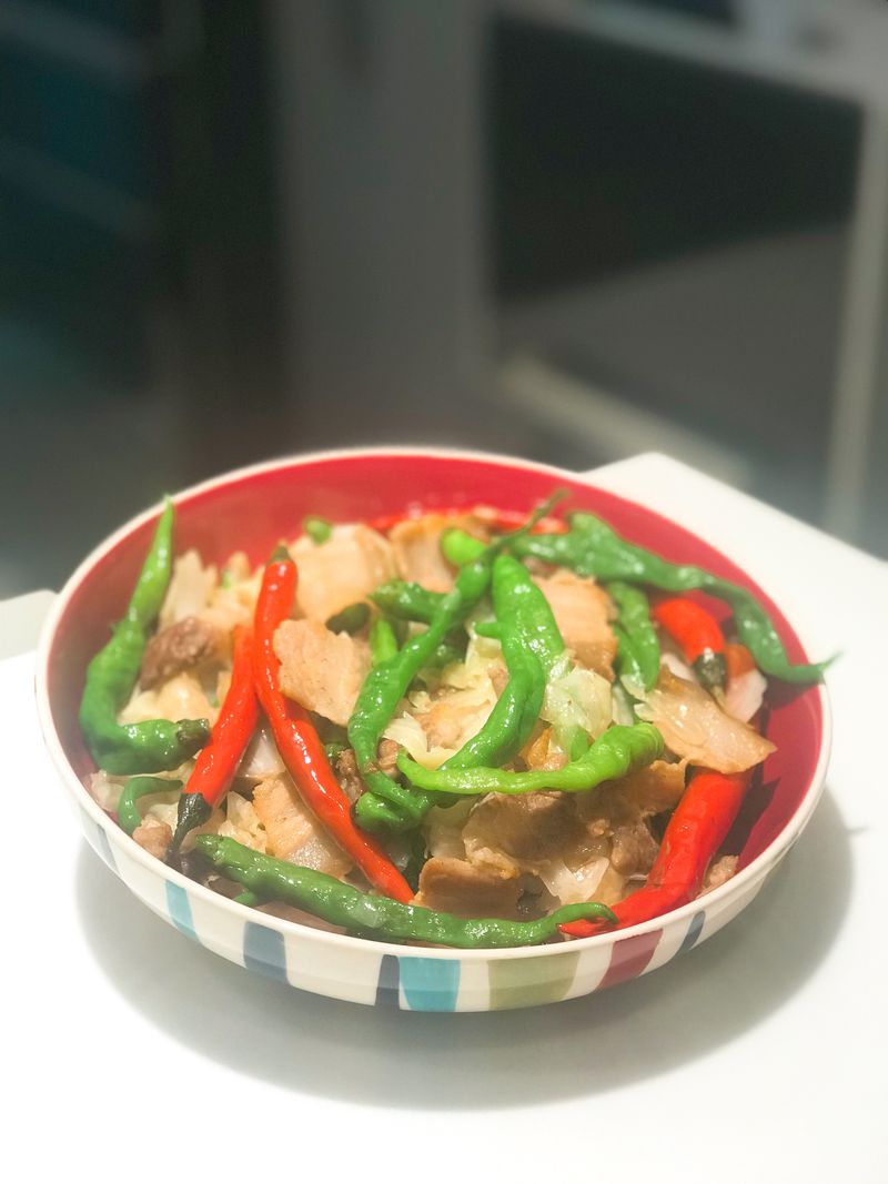 雙椒炒鹹肉