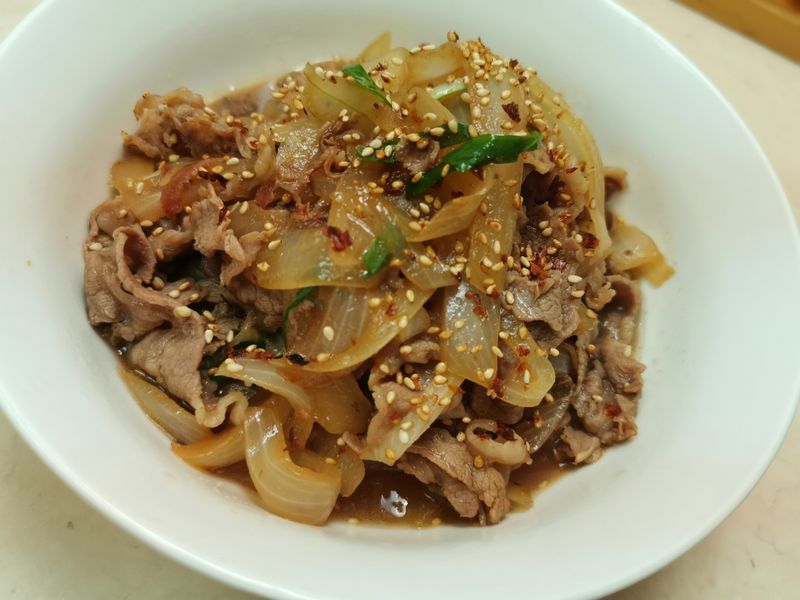蔥燒牛肉片
