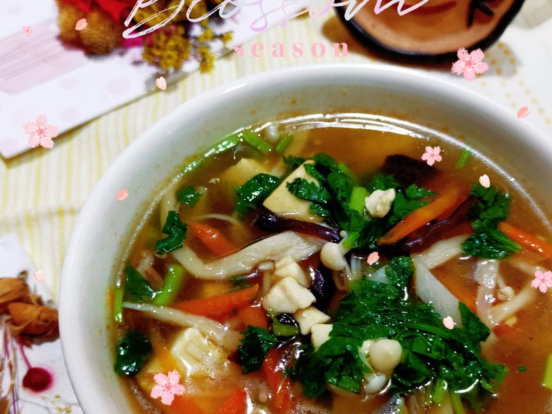 蔬食酸辣湯