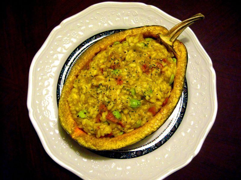 煙肉南瓜燉飯 (4人份)