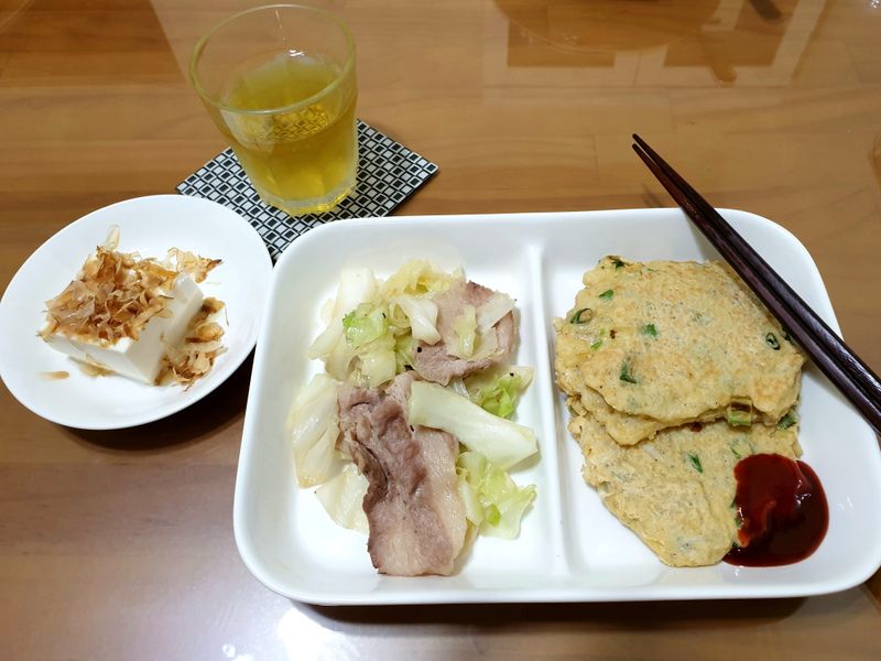 小魚煎餅套餐