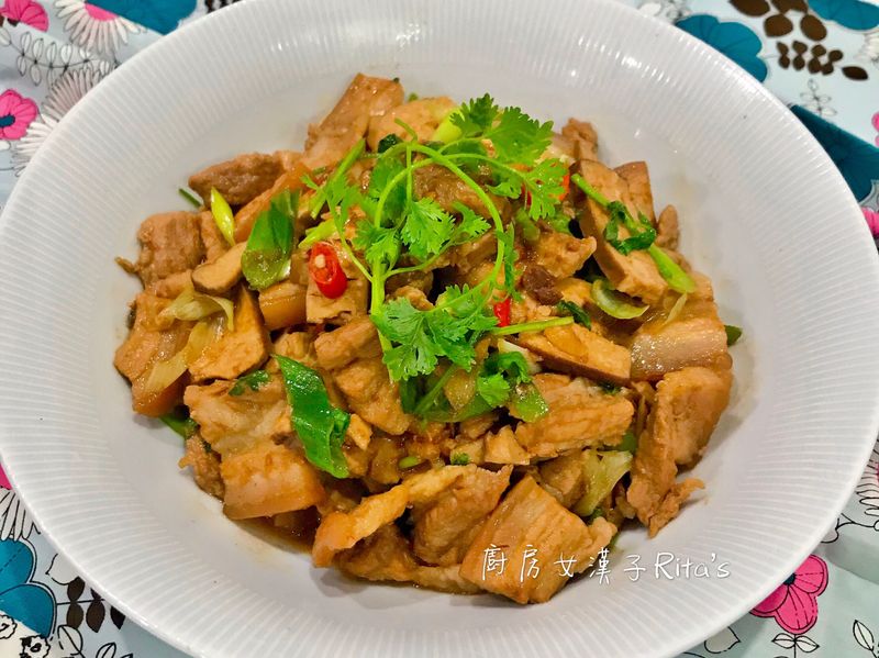 三層肉炒豆干