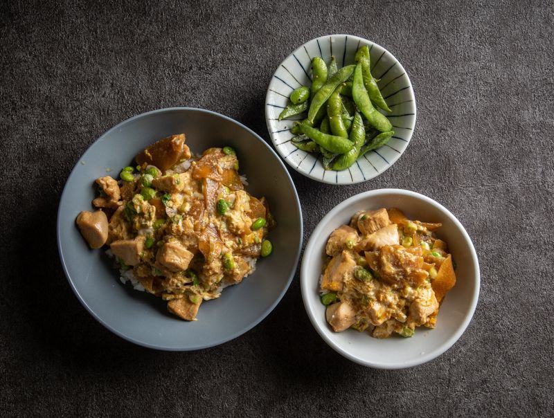毛豆親子丼