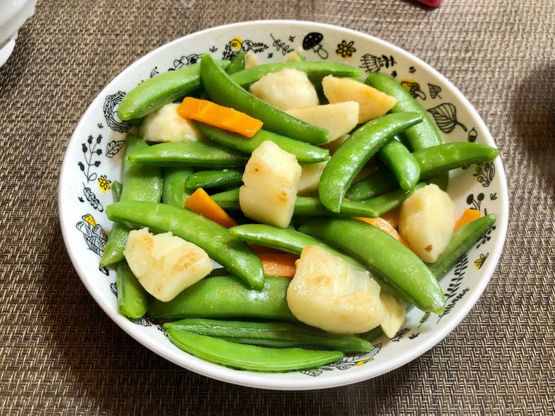 干貝炒甜豌豆