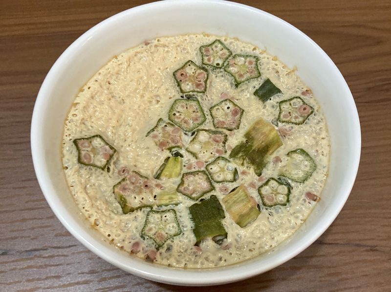 秋葵蒸蛋