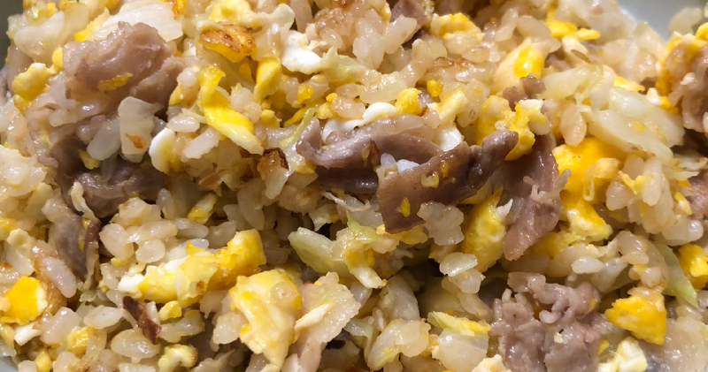 黃金雞油高麗菜蛋炒飯