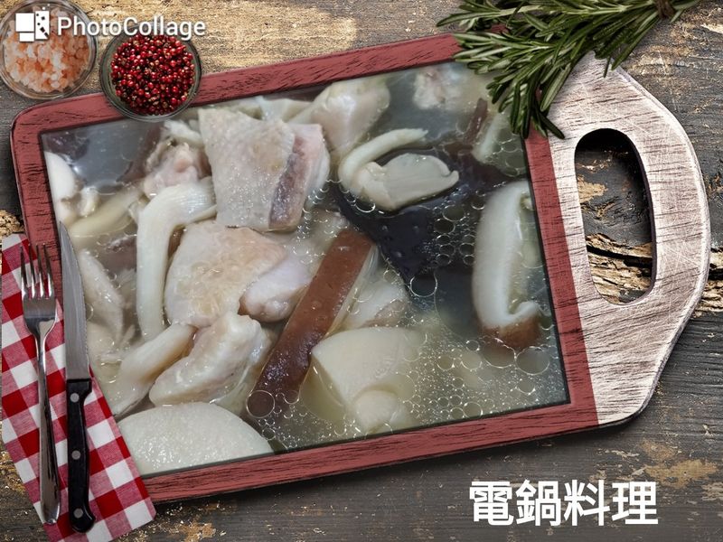 蒜頭菇菇雞湯