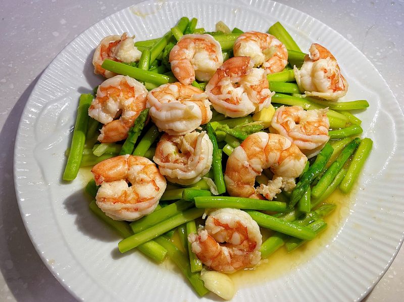 鮮蝦蘆筍🍤