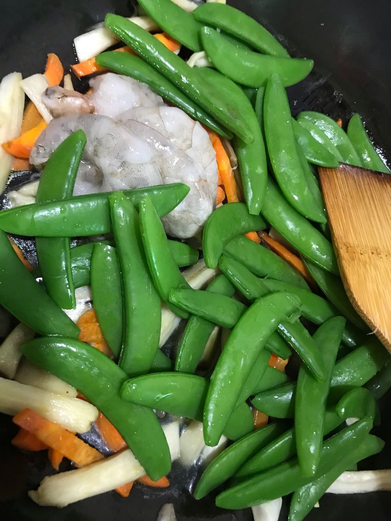 甜豆炒蝦仁