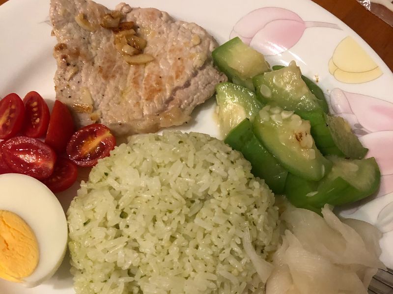 夏天拼盤飯食