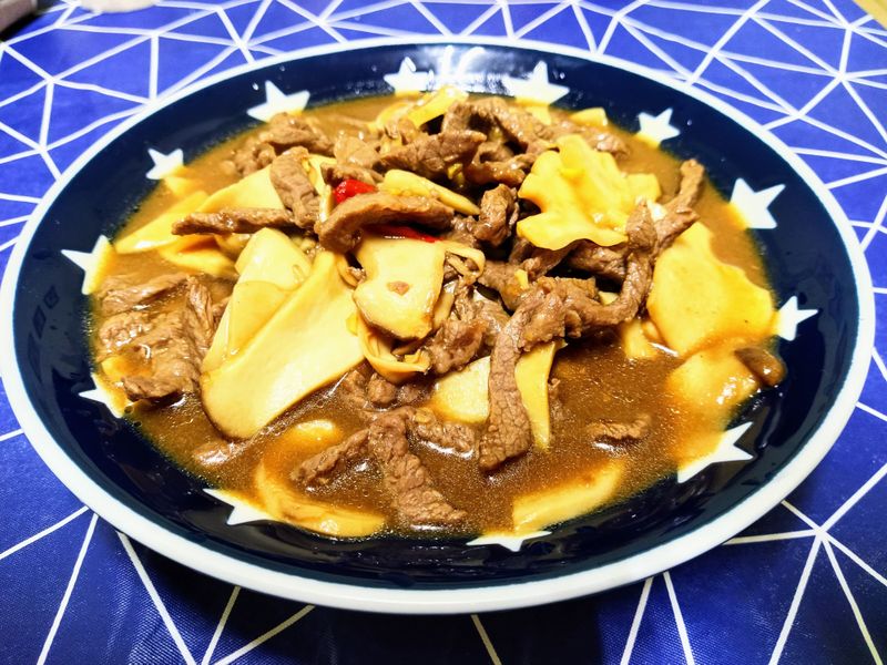 杏鮑菇炒牛肉