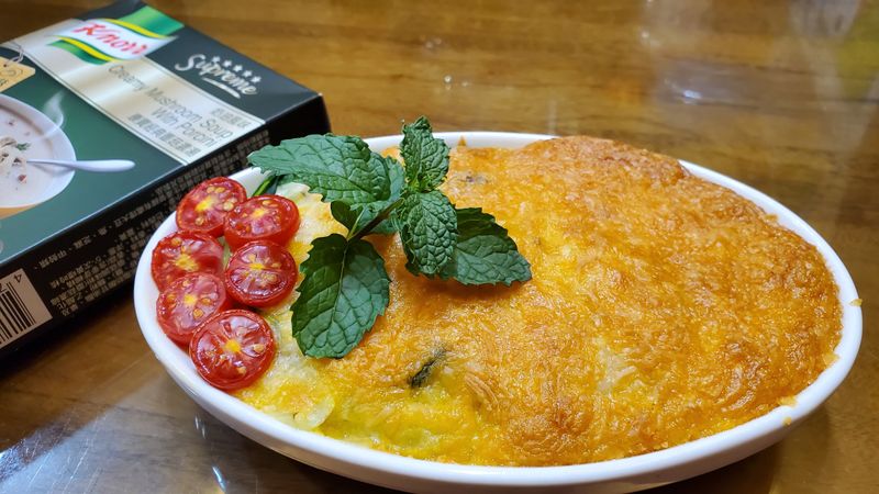 焗烤蕈菇燉飯