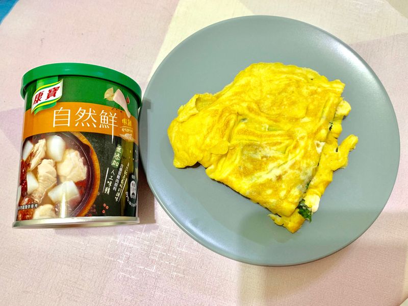 香煎麻油九層塔蛋