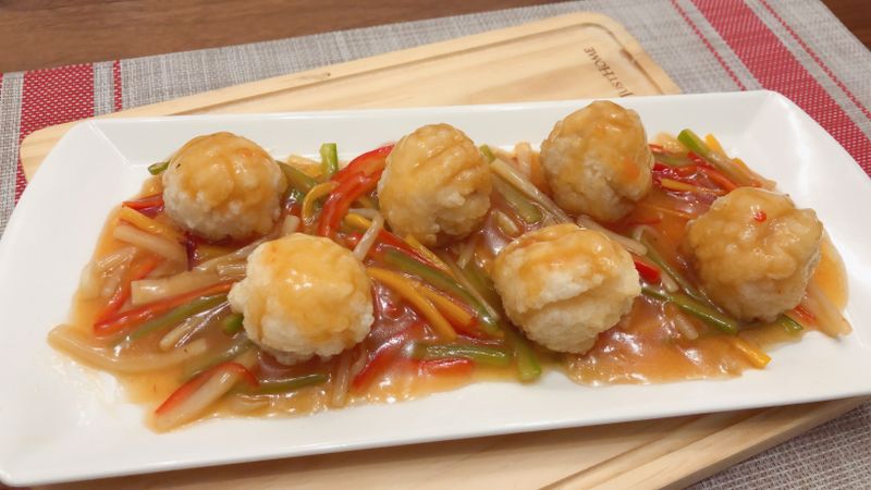 五柳枝溜魚球