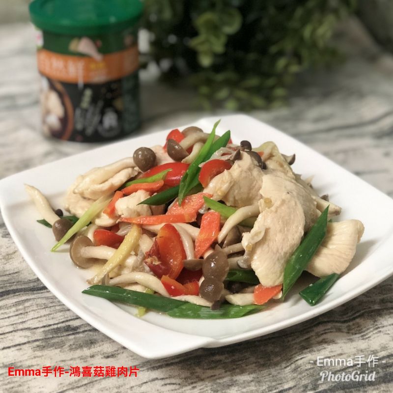 鴻喜菇雞肉片