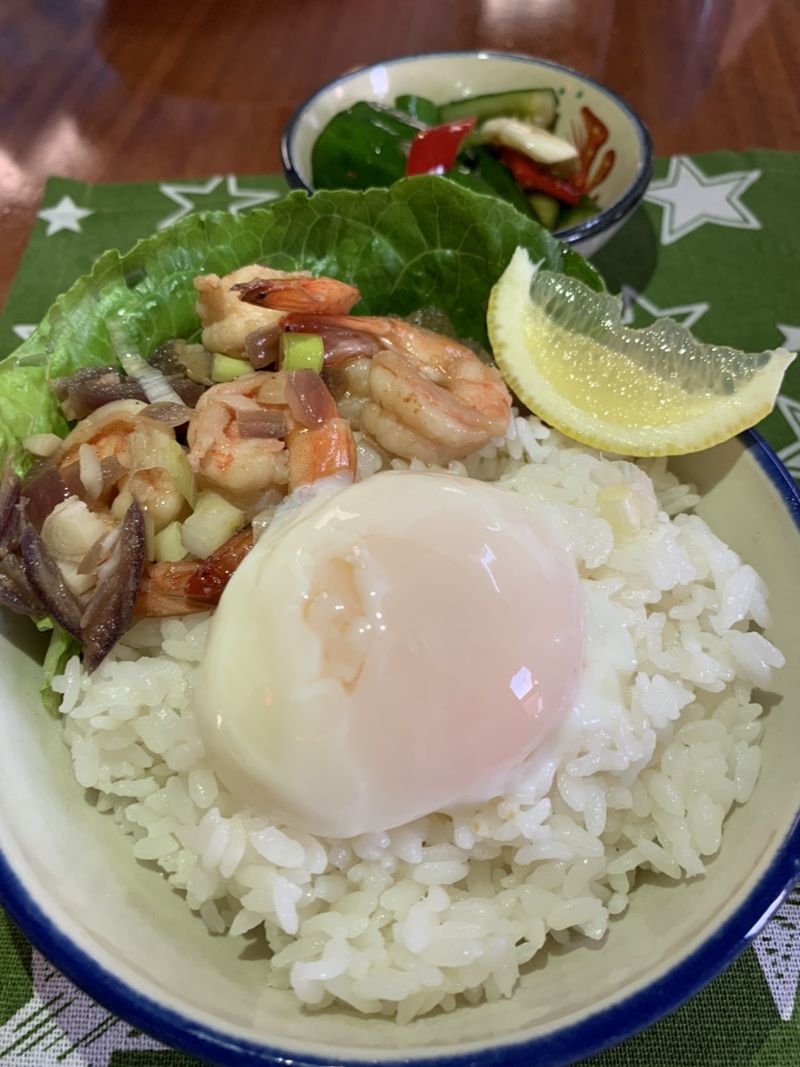 日式乾燒蝦仁丼飯