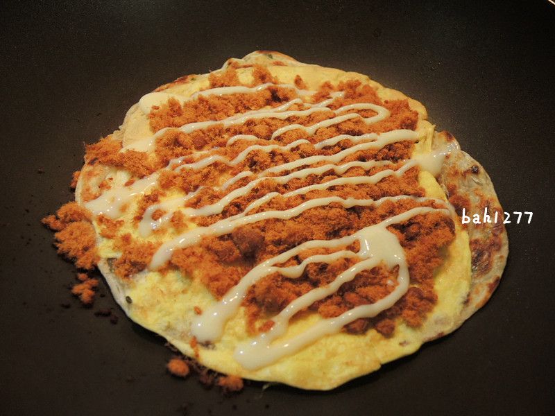 煉乳肉鬆蔥抓餅