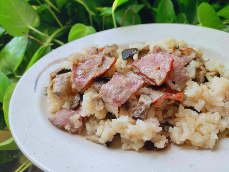 培根菇菇白醬燉飯