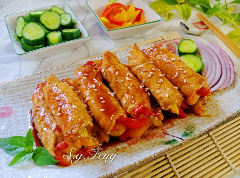 和風水果彩椒肉捲