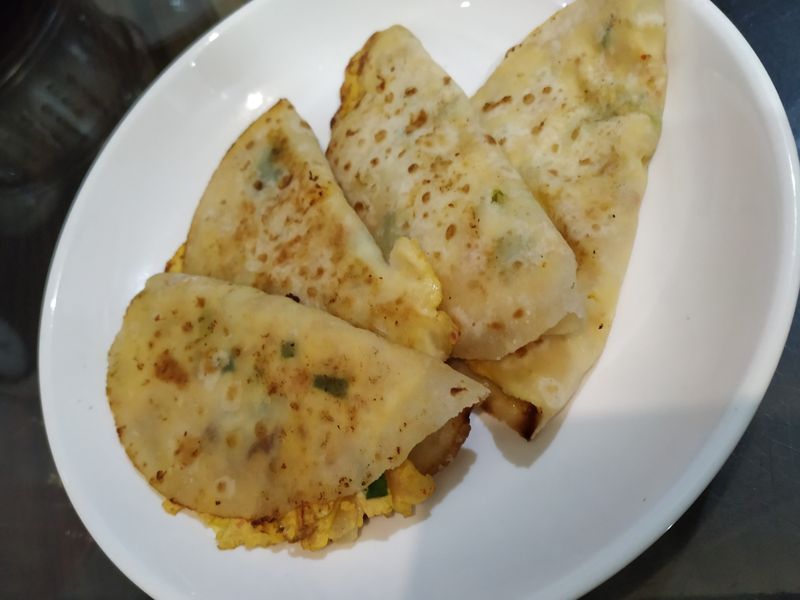 泡菜蛋餅
