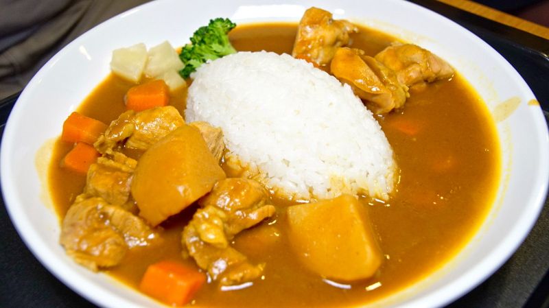 梅花豬肉咖哩飯