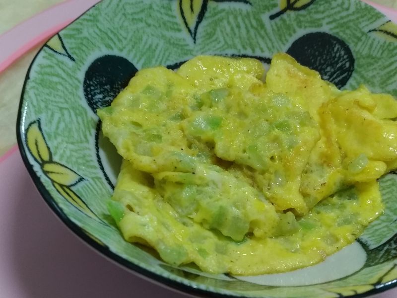 椒鹽絲瓜煎蛋