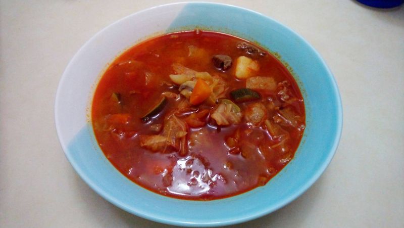 彩蔬牛肉湯