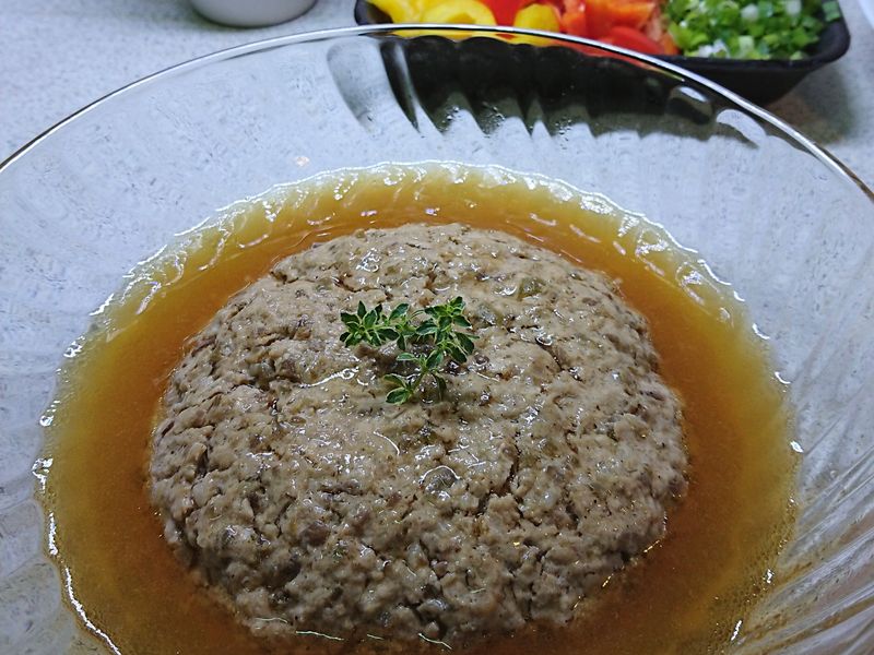 梅子蒸肉餅