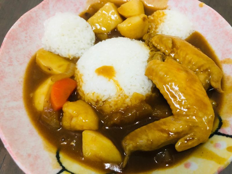 蘋果雞翅咖喱
