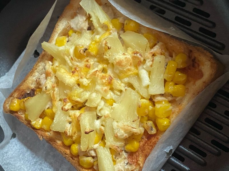 氣炸厚片吐司披薩🍕