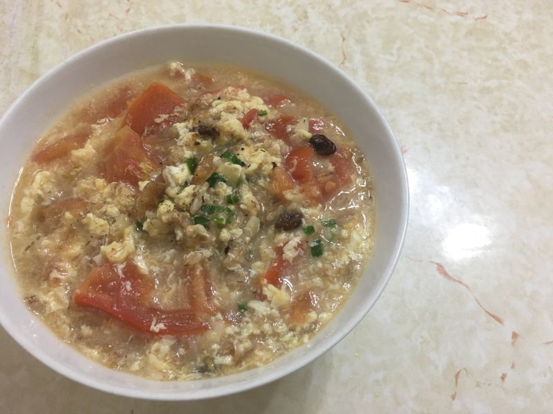 番茄蛋燕麥粥