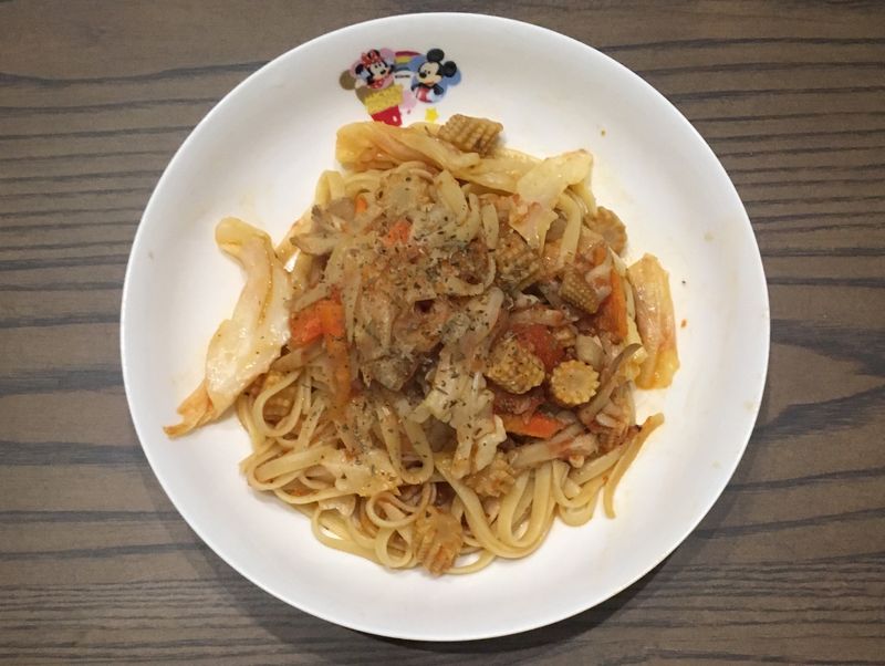 蕃茄菇菇義大利麵