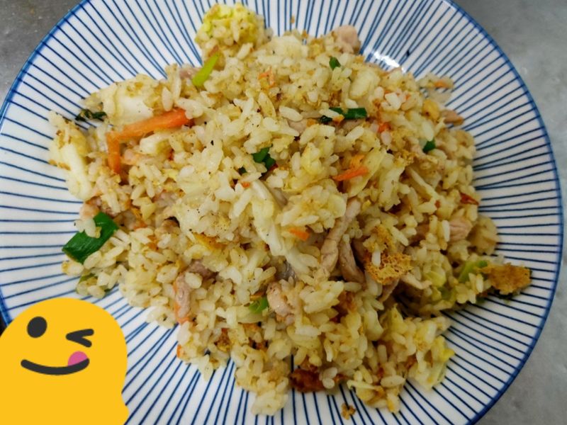 無油肉絲炒飯