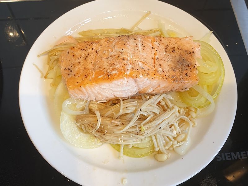 氣炸鍋奶油鮭魚