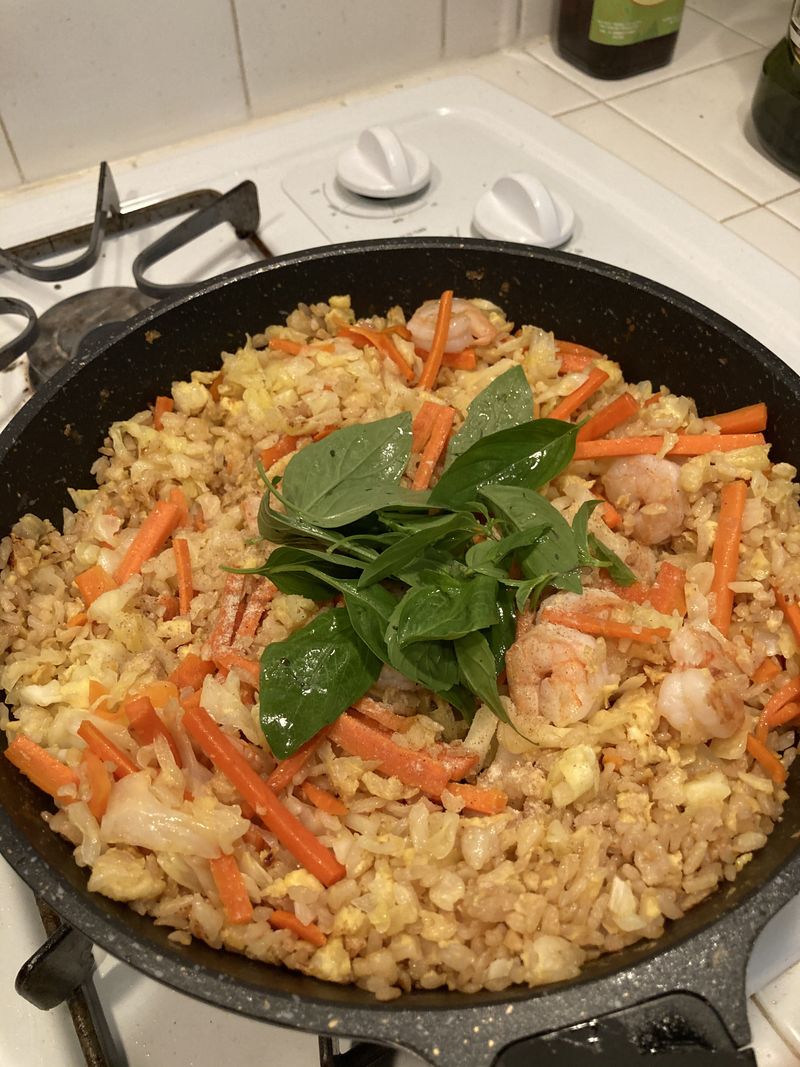 塔香蝦仁炒飯